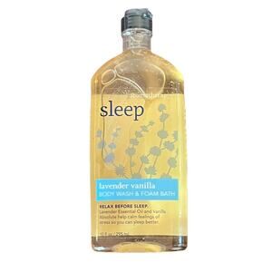 Bath & Body Works Aromatherapy SLEEP Lavender‎ Vanilla Body Wash Foam Bath Relax